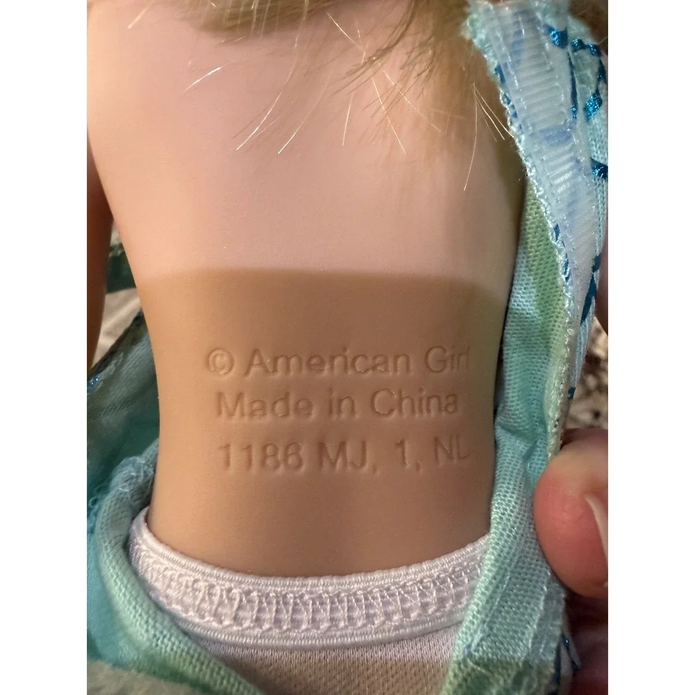 American Girl WellieWishers Camille Doll Mermaid Outfit Boots 14.5